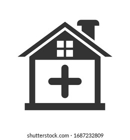 Add Home icon, vector graphics