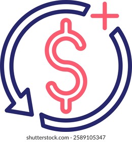 Add Icon Color Vector Illustration
