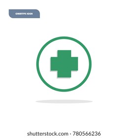 Add icon design for mobile application , social media , software and web icon with EPS 10 format