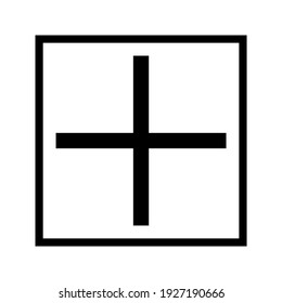 add icon with flat design, on white background