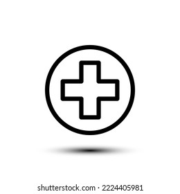 Add icon. flat design vector illustration for web and mobile