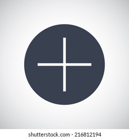 Add icon in flat style