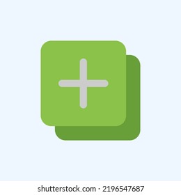 Añadir un icono en estilo plano sobre la interfaz de usuario, usar para presentación de aplicaciones móviles del sitio web