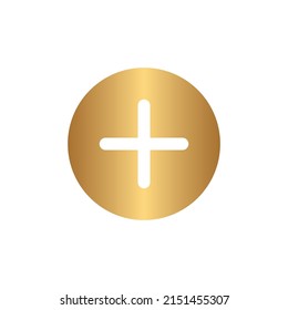 Add icon with gold gradient