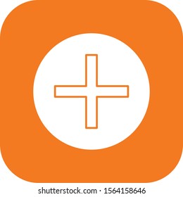 Add icon isolated on abstract background
