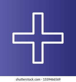 Add icon isolated on background
