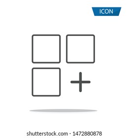 add icon isolated on white background.