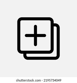 Add icon in line style about user interface, use for website mobile app presentation
