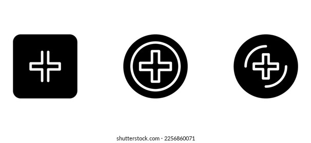 Symbol oder Logo einzeln auf Zeichensymbolen hinzufügen Vektorgrafik - hochwertige Vektorsymbole mit schwarzem Stil