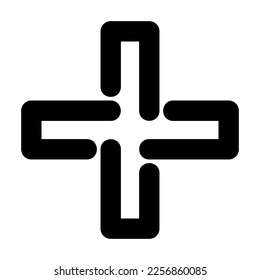 Symbol oder Logo einzeln auf Zeichensymbolen hinzufügen Vektorgrafik - hochwertige Vektorsymbole mit schwarzem Stil