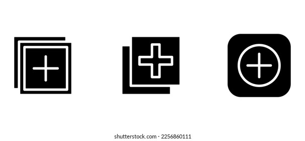 Symbol oder Logo einzeln auf Zeichensymbolen hinzufügen Vektorgrafik - hochwertige Vektorsymbole mit schwarzem Stil
