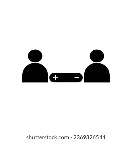 Add icon with man for UI design, design elements and many more.
