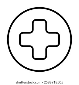 Add Icon Outline vector symbol sign