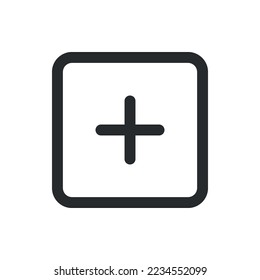 Add icon, plus icon,simple illustration