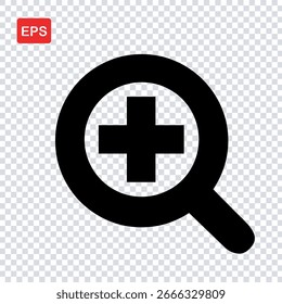 Add icon, plus icon, new icon, EPS format vector icon illustration file