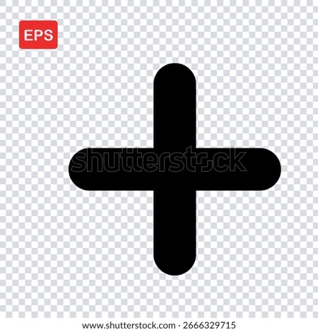 Add icon, plus icon, new icon, EPS format vector icon illustration file