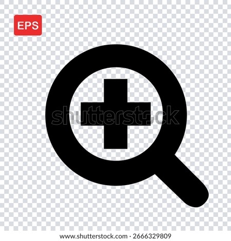 Add icon, plus icon, new icon, EPS format vector icon illustration file