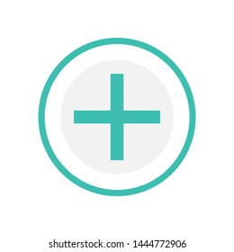 Add Icon. Plus, Positive. Ambulance, Medical Logo. Increase Sign and Symbol for Design, Presentation, Website or Apps Elements - Vector.  