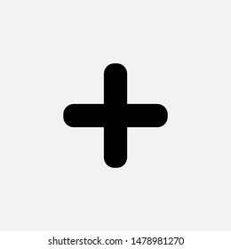 Add Icon. Plus, Positive or Increase Logo Vector, Sign and Symbol for Design, Presentation, Website or Apps Elements.