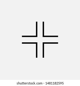 Add Icon. Plus, Positive or Increase Logo Vector, Sign and Symbol for Design, Presentation, Website or Apps Elements.