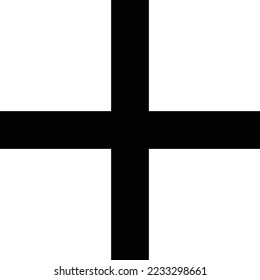 Icon hinzufügen. Plus Symbol. Sign erhöhen. Element-Vektorgrafik erstellen.