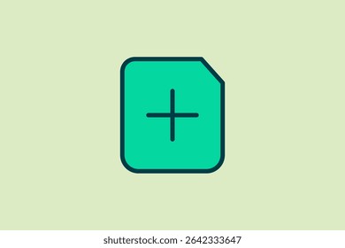 Add icon. icon related to UI elements. suitable for web site, app, user interfaces,element, printable etc. flat line icon style. simple vector design editable