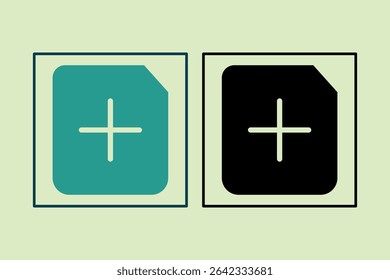 Add icon. icon related to UI elements. suitable for web site, app, user interfaces,element, printable etc. solid icon style. simple vector design editable