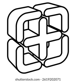 Ícone Adicionar representado por ícone Adicionar Simples Estilo de linha.