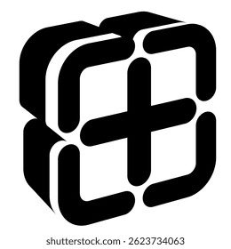 Icono de adición representado por el icono de adición simple Estilo relleno negro.