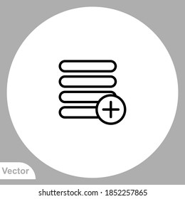 Add icon sign vector,Symbol, logo illustration for web and mobile