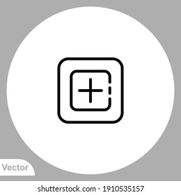 Add icon sign vector,Symbol, logo illustration for web and mobile