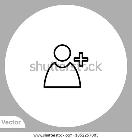 Add icon sign vector,Symbol, logo illustration for web and mobile