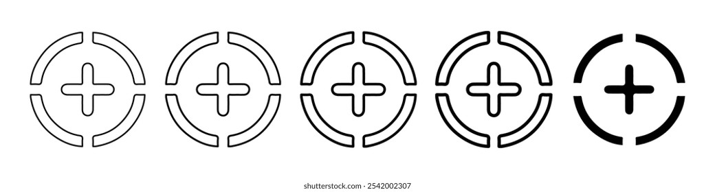 add icon Simple outline illustration