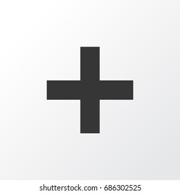 Add Icon Symbol. Premium Quality Isolated Plus Element In Trendy Style.