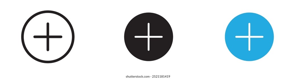 Add icon thin line illustration