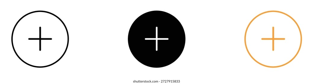 Añadir Vector de icono. adición, nuevo símbolo de creación de elemento. Ilustración vectorial.