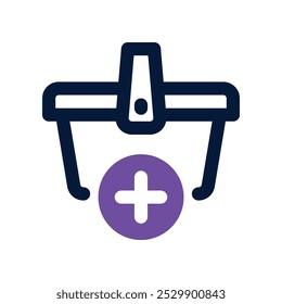 add icon. vector dual tone icon for your website, mobile, presentation, and logo design.