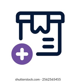 add icon. vector dual tone icon for your website, mobile, presentation, and logo design.