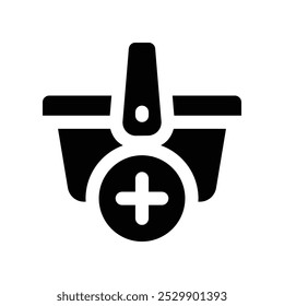 add icon. vector glyph icon for your website, mobile, presentation, and logo design.