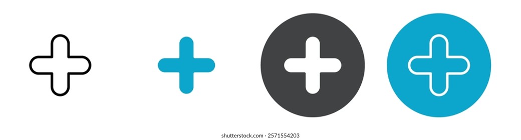add icon Vector illustration in black