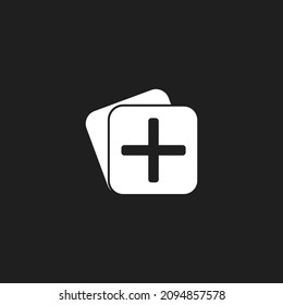 add icon. Vector illustration for graphic design, Web, UI, app.