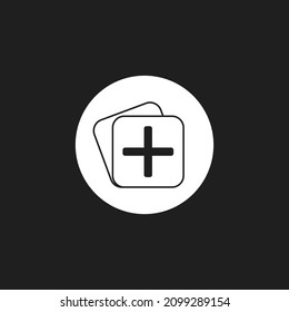 add icon. Vector illustration for graphic design, Web, UI, app.