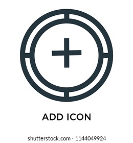 Add icon vector isolated on white background for your web and mobile app design, Add logo concept