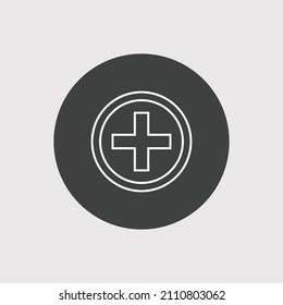Add icon vector on white background. plus icon vector. document add plus Icon