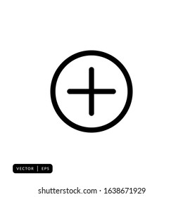 Add Icon Vector -Sign or Symbol