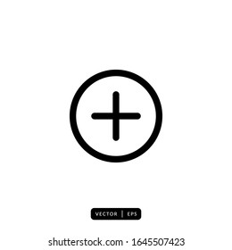 Add Icon Vector - Sign or Symbol