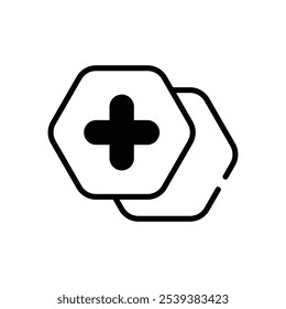 Añadir icono de Vector ilustración de stock