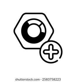 Add icon vector stock illustration