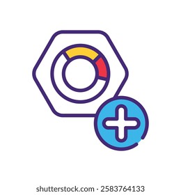 Add icon vector stock illustration