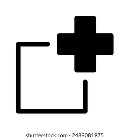 Add Icon Vector Symbol Design Illustration